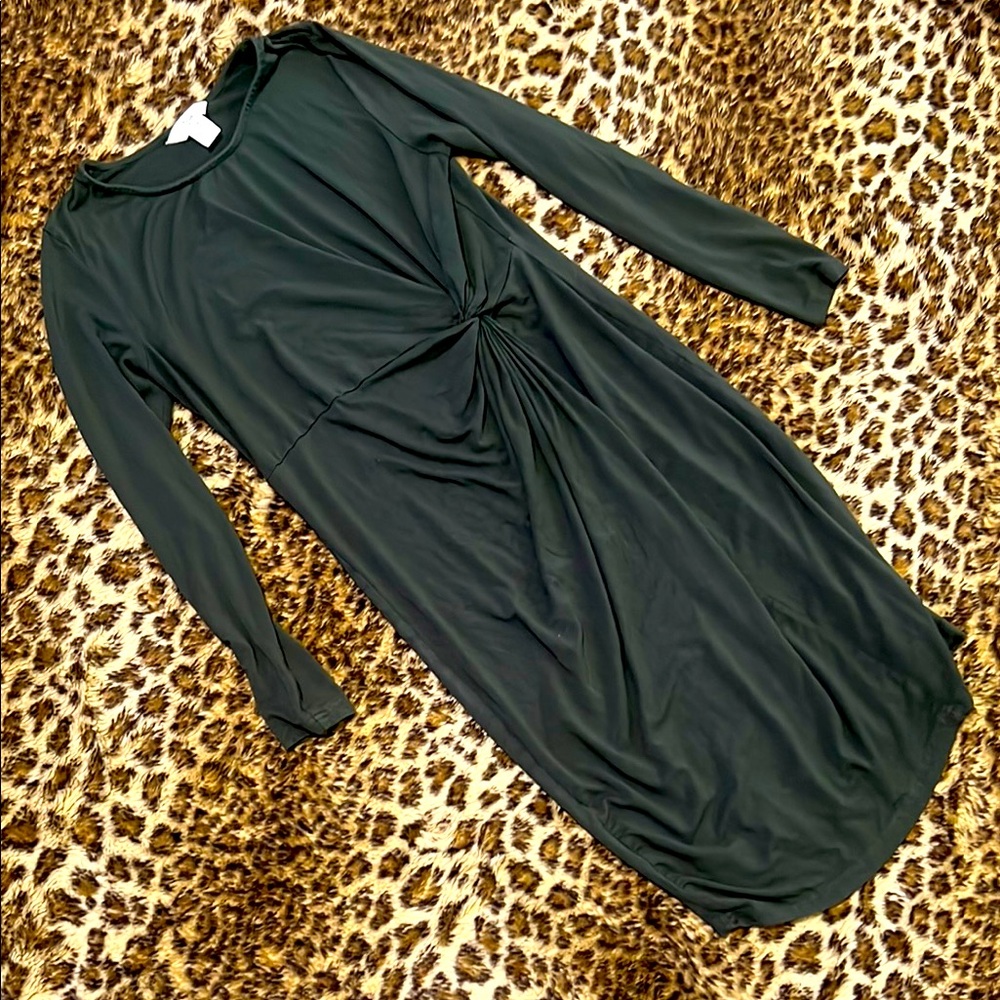 Elegant Green Maternity Dress